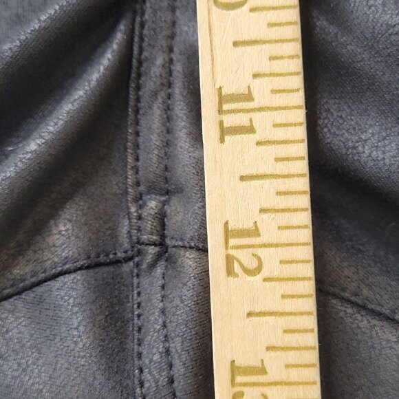 Lane Bryant Coated Ankle Pants High Rise Black Slightly Textured New Size 24 - Picture 10 of 12